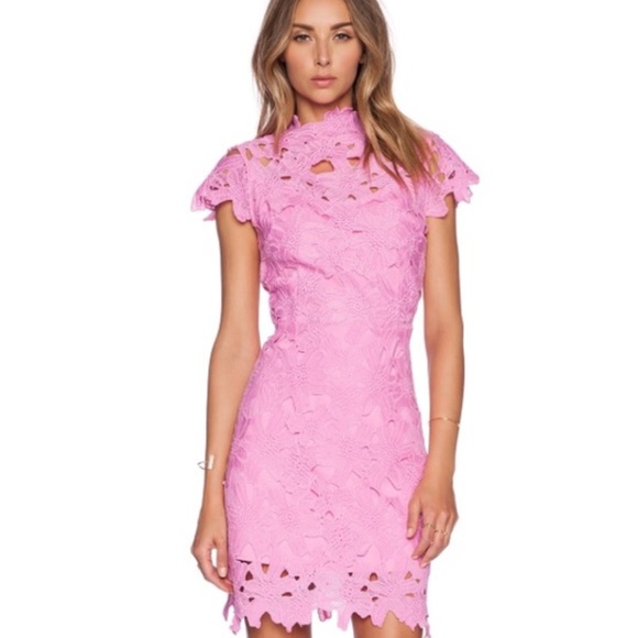 J.O.A Pink Lace Dress - Picture 1 of 2